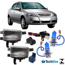 Kit farol aux chevrolet astra 2003 a 2012 super branca