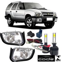 Kit Farol Aux Chevrolet BLAZER PITBULL 2001 a 2011 Super Led