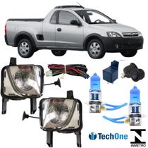 Kit farol aux chevrolet montana 2003 ate 2012 e super branca