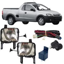 Kit Farol Auxiliar Chevrolet MONTANA 2003 ate 2012 Vidro Kit Farol Auxiliar Chevrolet MONTANA 2003 ate 2012 Vidro