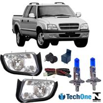Kit farol auxiliar chevrolet s10 2001 ate 2011e super branca