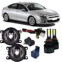 Kit farol auxiliar citroen c5 2005 ate 2007 e super led