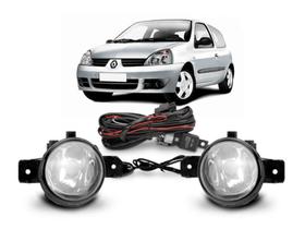 Kit farol auxiliar Clio 2003 diante Kit farol auxiliar Clio 2003 diante