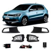 Kit farol auxiliar com grade gol g6 Kit farol auxiliar com grade gol g6