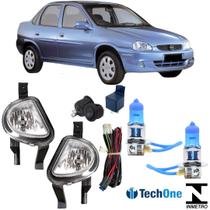 Kit farol auxiliar corsa classic 2003 a 2010 e super branca Kit farol auxiliar corsa classic 2003 a 2010 e super branca