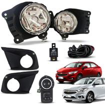 Kit Farol Auxiliar de Milha Com Moldura Prisma LT 2018 2019