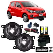 KIT Farol Auxiliar Fiat Mobi 2016 a 2022 Super Led