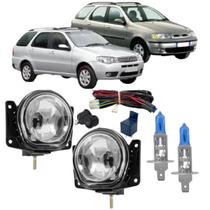 Kit farol auxiliar fiat palio weekend adv g2 g3 super branca