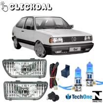 Kit farol auxiliar gol 87 88 89 90 91 92 93 94 super branca