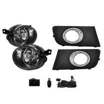 Kit Farol Auxiliar Milha Amarok 2010 A 2014 Aro Cromado Bmo