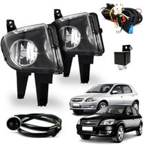 Kit Farol Auxiliar Milha Celta 2007 08 09 10 11 12 13 14 2015 Prisma 2007 08 09 10 11 12 Botao Touch