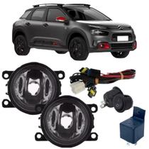 Kit farol auxiliar milha citroen c4 cactus 2019 a 2022