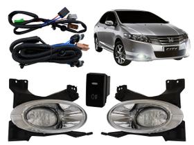 Kit farol auxiliar Milha City 2009 a 2011 Cromado Bmo shock Kit farol auxiliar Milha City 2009 a 2011 Cromado Bmo shock