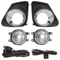 Kit farol auxiliar Milha Corolla 2012 e 2013 Aro Cromado Bmo