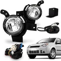 Kit Farol Auxiliar Milha Fiesta 2007 2008 2009 Botao Colante