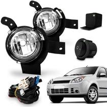 Kit Farol Auxiliar Milha Fiesta 2007 2008 2009 Botao Tic Tac