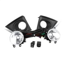 Kit Farol Auxiliar/Milha H16 Corolla 2014 á 2017 Molduras Cromadas + Botão/Interruptor Original - Shocklight SL-251010CR Kit Farol Auxiliar/Milha H16 Corolla 2014 á 2017 Molduras Cromadas + Botão/Interruptor Original - Shocklight SL-251010CR