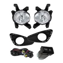 Kit Farol Auxiliar Milha Hb20 Hb20S 12-15 Botão Painel Trip