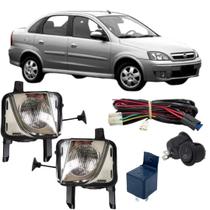 Kit Farol Auxiliar Milha Neblina Chevrolet CORSA 2003 a 2012