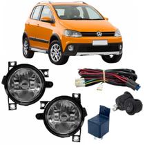 Kit Farol Auxiliar Milha Neblina CROSSFOX 2006 a 2009 Vidro Kit Farol Auxiliar Milha Neblina CROSSFOX 2006 a 2009 Vidro