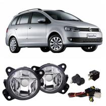 Kit farol auxiliar milha neblina volks spacefox 2011 a 2014