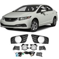 Kit farol auxiliar Milha New Civic 2015 a 2016 Bmo shocklight Kit farol auxiliar Milha New Civic 2015 a 2016 Bmo shocklight