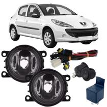 Kit Farol Auxiliar Milha PEUGEOT 207 2007 ate 2014 Vidro