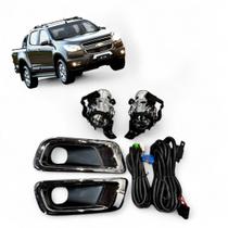 Kit Farol Auxiliar Milha S10 2012 2013 2014 a 2016 C/Botao