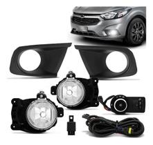 Kit farol auxiliar milha shocklight onix prisma joy 2017 a 2019 ld/le botão modelo original Kit farol auxiliar milha shocklight onix prisma joy 2017 a 2019 ld/le botão modelo original