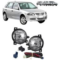 Kit farol auxiliar milha volks gol g4 2006 a 2014 vidro