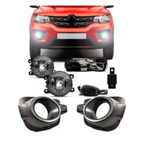 Kit farol auxiliar MilhaKwid 2017 em diante Bmu shocklight