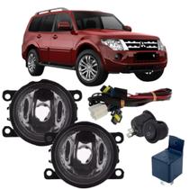 Kit farol auxiliar mitsubishi pajero 2008 ate 2009 vidro