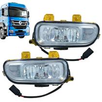 Kit Farol Auxiliar Neblina Caminhão Mercedes Axor 24V H3 Esquerdo e Direito Linha Pesada 2544 1933 2644 2540 2044