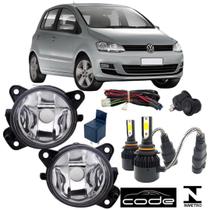 Kit farol auxiliar neblina volks fox 2010 a 2014 e super led Kit farol auxiliar neblina volks fox 2010 a 2014 e super led