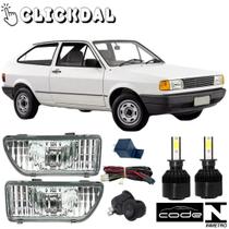 Kit farol auxiliar parati 87 88 89 90 91 92 93 94 super led