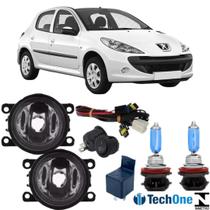 Kit Farol Auxiliar PEUGEOT 207 2007 ate 2014 e Super Branca