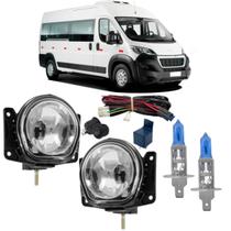 Kit farol auxiliar peugeot boxer 2005 a 2016 e super branca