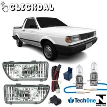 Kit farol auxiliar saveiro 87 88 89 90 91 92 93 94 halogena
