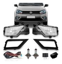 Kit Farol Auxiliar Saveiro G7 2016 a 2021 Com Grade Kit Farol Auxiliar Saveiro G7 2016 a 2021 Com Grade