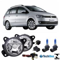Kit farol auxiliar spacefox 2011 a 2014 e super branca