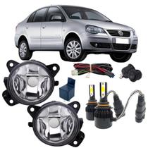 Kit farol auxiliar volks polo 2007 ate 2012 e super led vd Kit farol auxiliar volks polo 2007 ate 2012 e super led vd