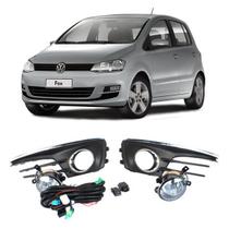 Kit Farol Auxiliar Volkswagen Fox 2015 em diante Botão Original Painel Grade Cromada Shocklight - SL-262010CR I Kit Farol Auxiliar Volkswagen Fox 2015 em diante Botão Original Painel Grade Cromada Shocklight - SL-262010CR I