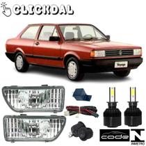 Kit farol auxiliar voyage 87 88 89 90 91 92 93 94 super led