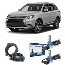 Kit farol baixo milha mitsubishi outlander led max sll02