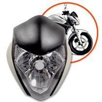 Kit farol completo com carenagem honda cb 300r 2009-2015 - prata - melc Kit farol completo com carenagem honda cb 300r 2009-2015 - prata - melc
