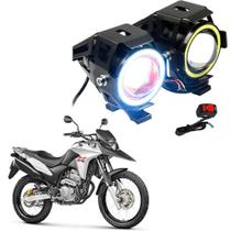 Kit Farol de Milha Angel Eye U7 Moto Honda XRE 300 ABS 2002 - 2012 2013 2014 2015 2016 2017 2018 2019 2020 2021