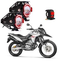 Kit Farol de Milha Angel Eye U7 Moto Honda XRE 300 ABS 2002 - 2012 2013 2014 2015 2016 2017 2018 2019 2020 2021