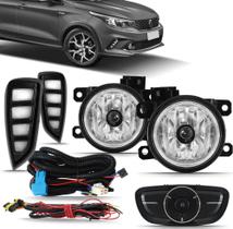 Kit Farol De Milha Argo Botão Original + Drl Daylight 2018 2019 2020 2021 2022