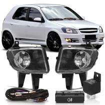 Kit Farol De Milha Auxiliar Celta Prisma 2007 A 2014 Botão Mode Original - Automotive imports 54099
