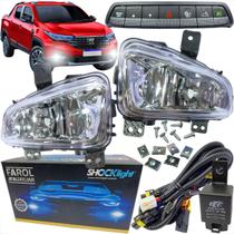 Kit farol de milha auxiliar fiat strada endurance 2020 à 2025 botão modelo original Kit farol de milha auxiliar fiat strada endurance 2020 à 2025 botão modelo original